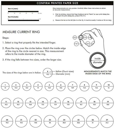 the number 13 on inside of gucci ring|gucci jewelry size chart.